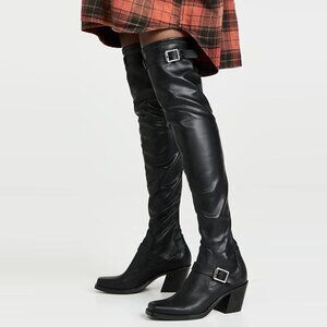 Rag & Bone Axis Thigh High Boots In Black